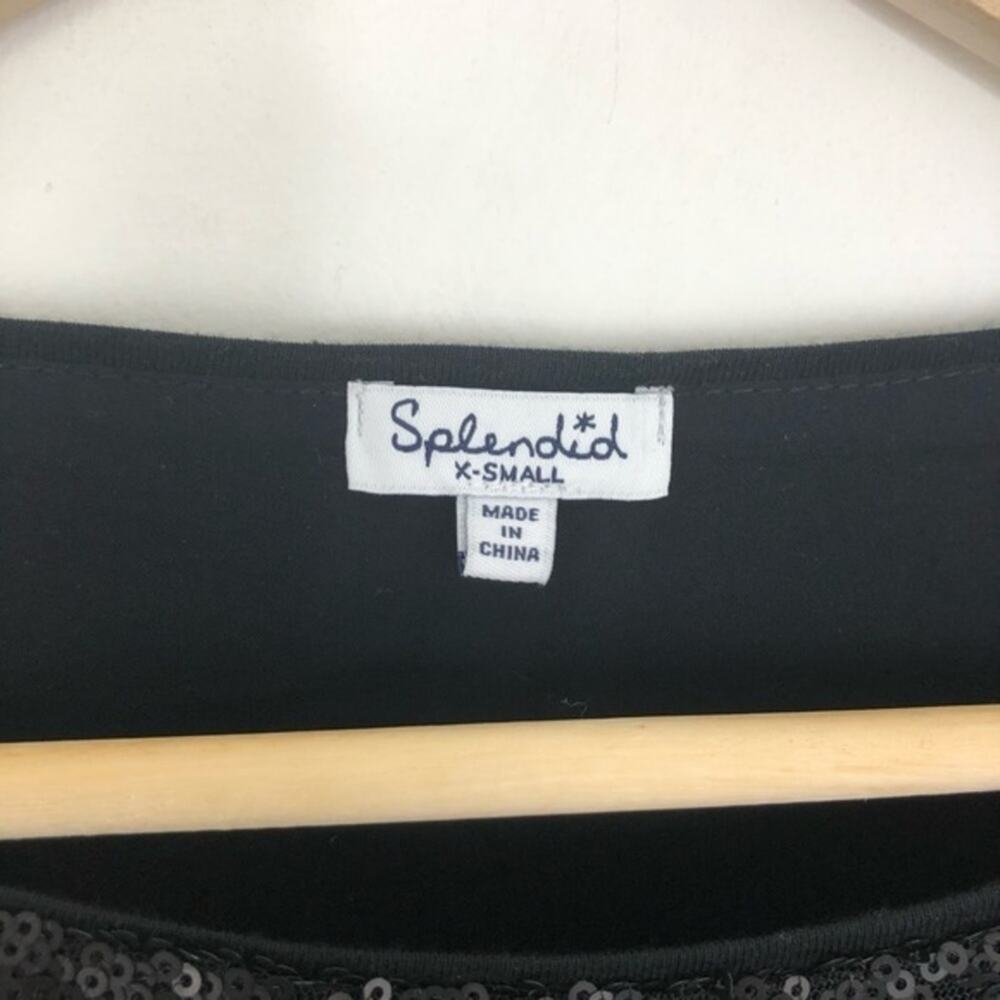 Splendid Sequin Cold Shoulder Top - Picture 9 of 11